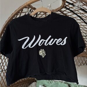 NEW LIMITED EDITION Darc Sport Wolves Black Crop Top T-Shirt